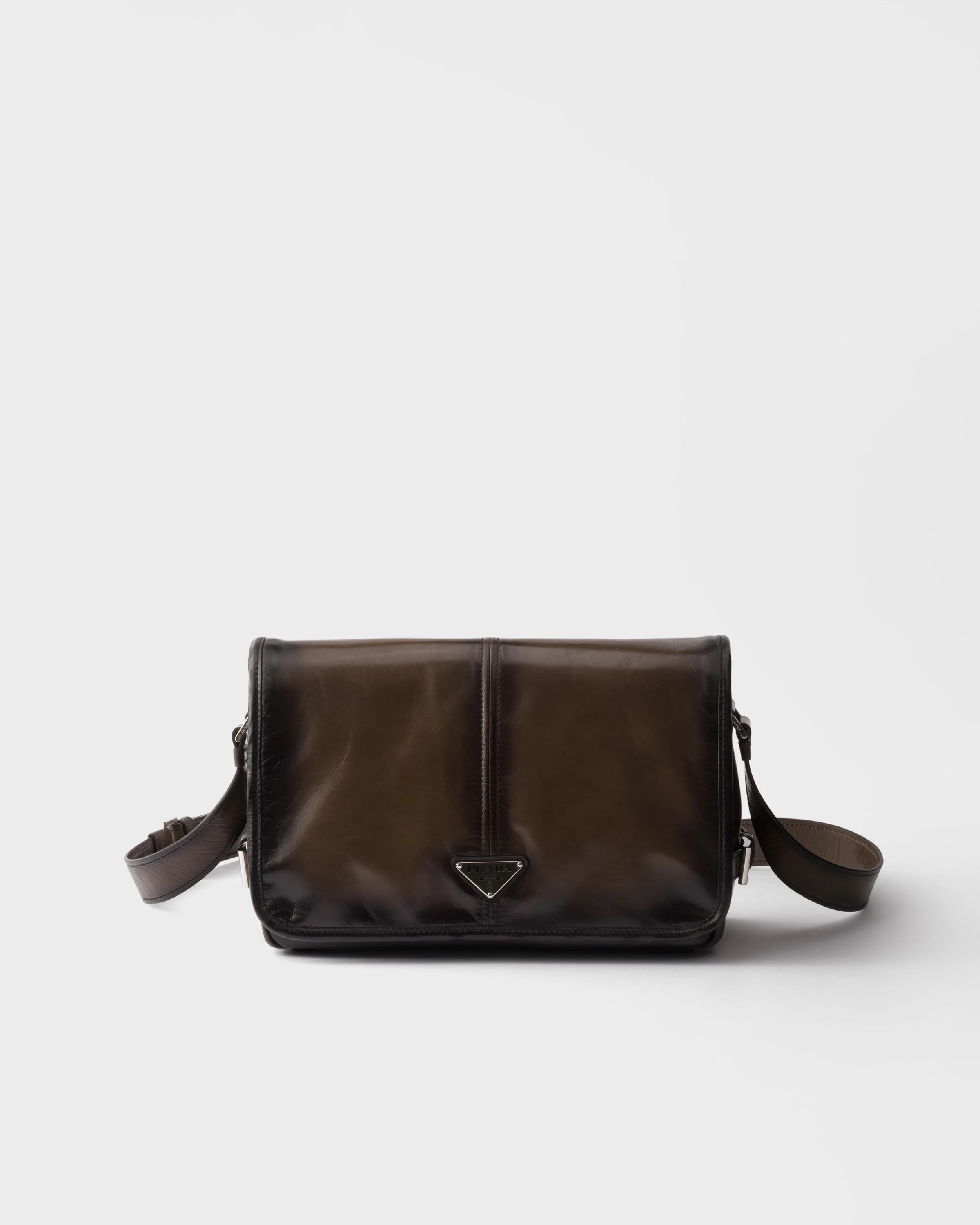 Antiqued leather shoulder bag - 1