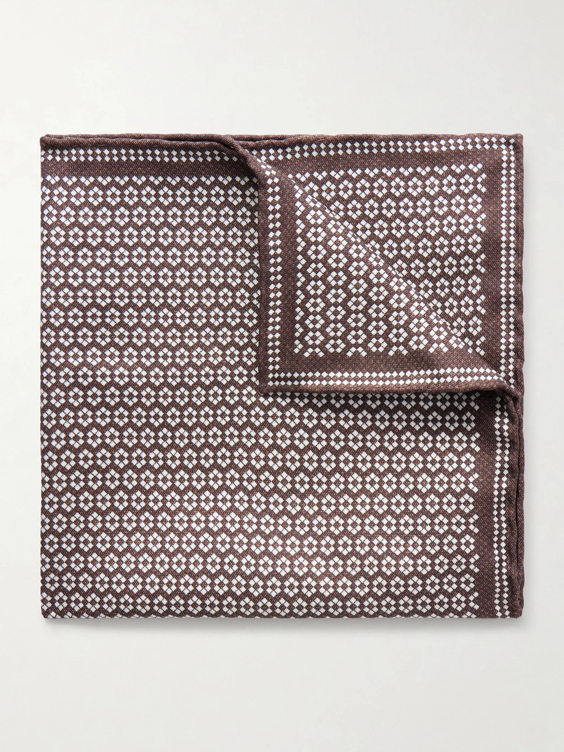 Printed Silk Pocket Square - 1