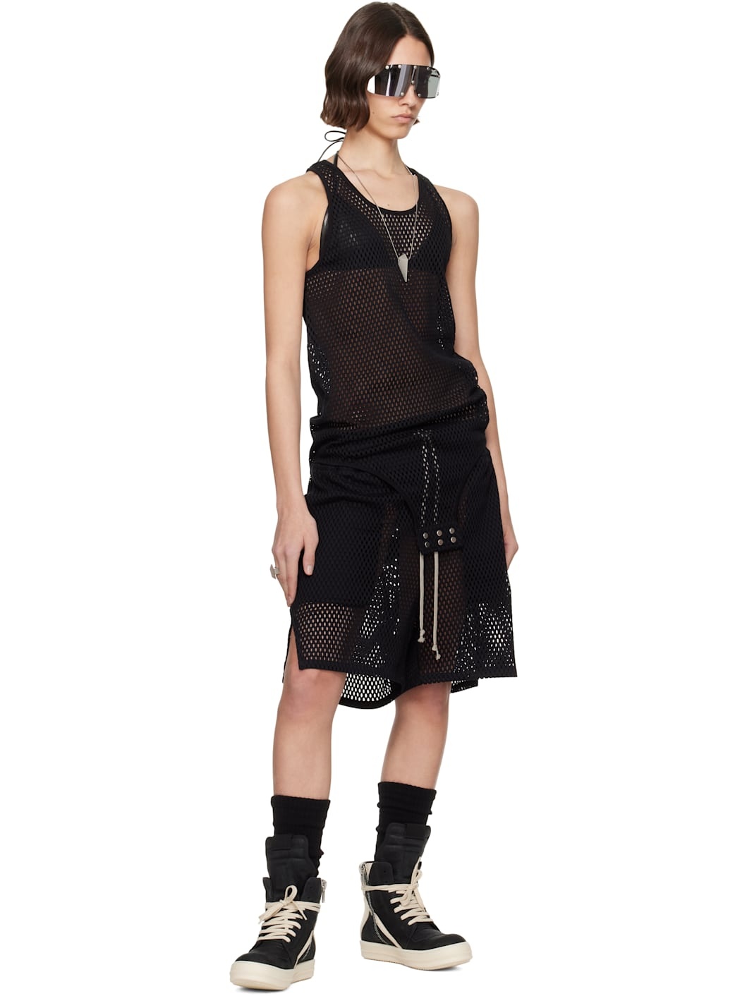 Black Champion Edition Mesh Shorts - 5