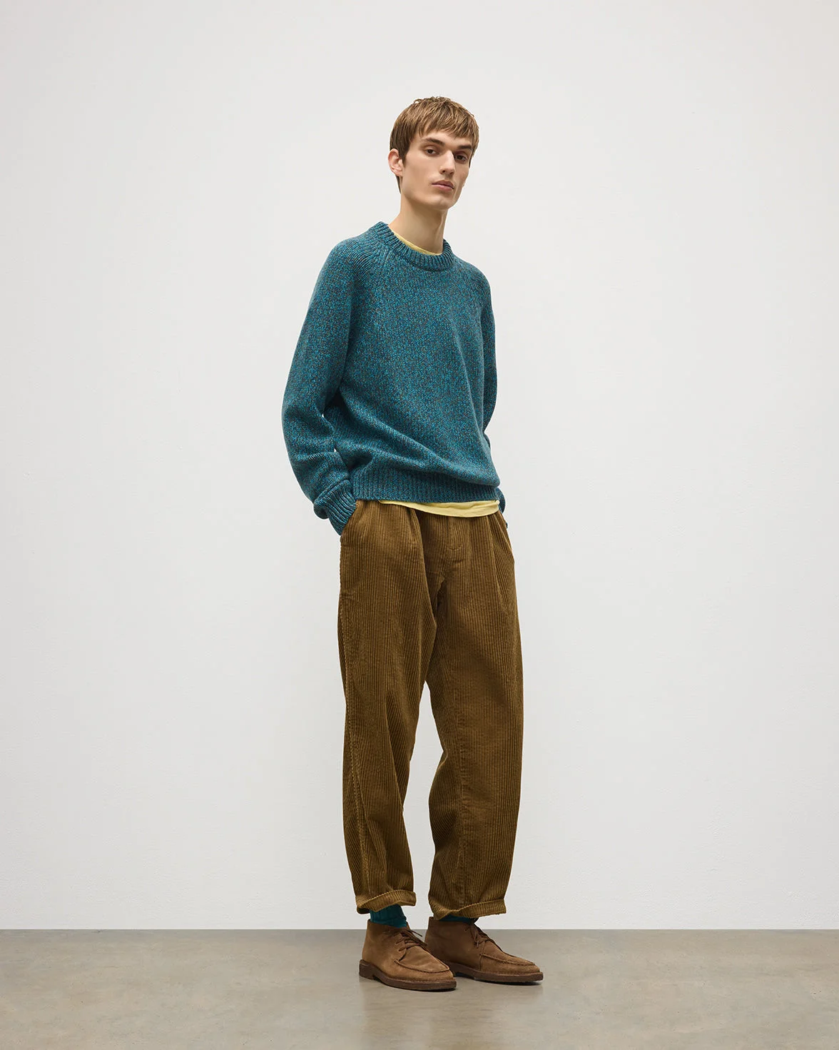 Fyfe Blue Cashmere Jumper - 1
