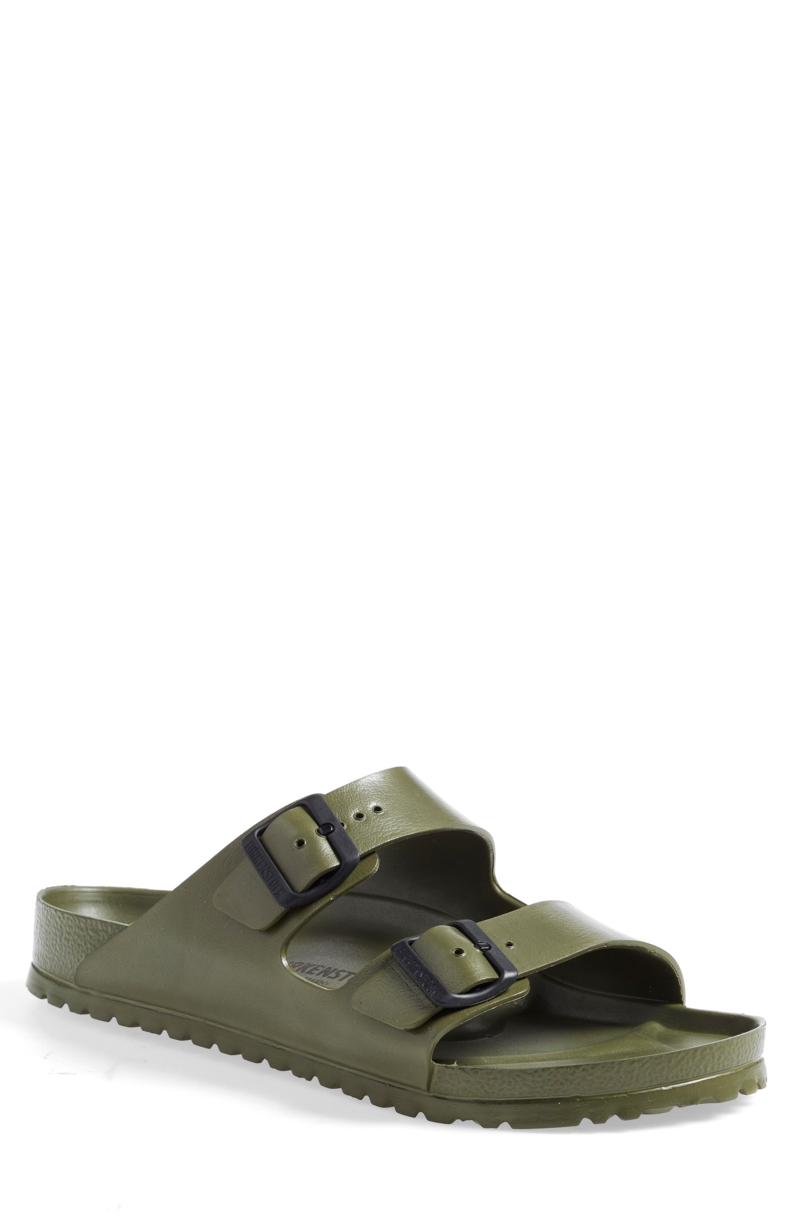 Birkenstock Essentials Arizona Waterproof Slide Sandal in Khaki at Nordstrom - 7