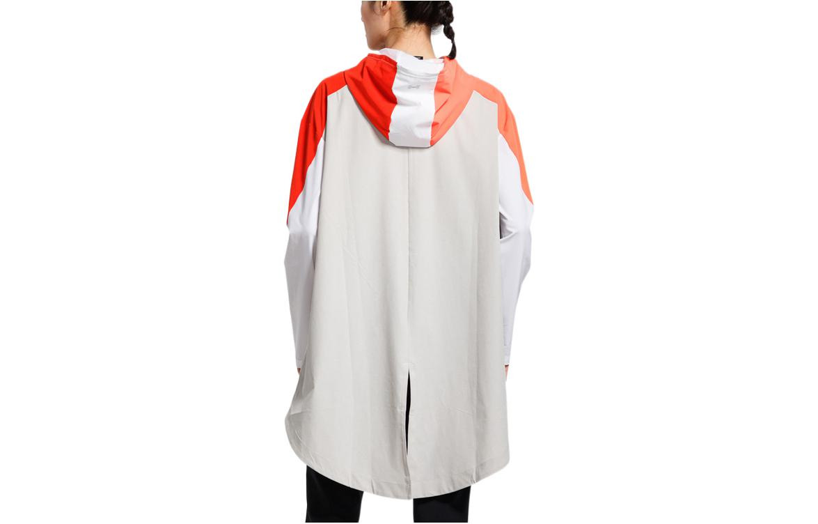 (WMNS) Under Armour Woven Graphic Anorak Jacket 'White Black Orange' 1317852-100 - 2