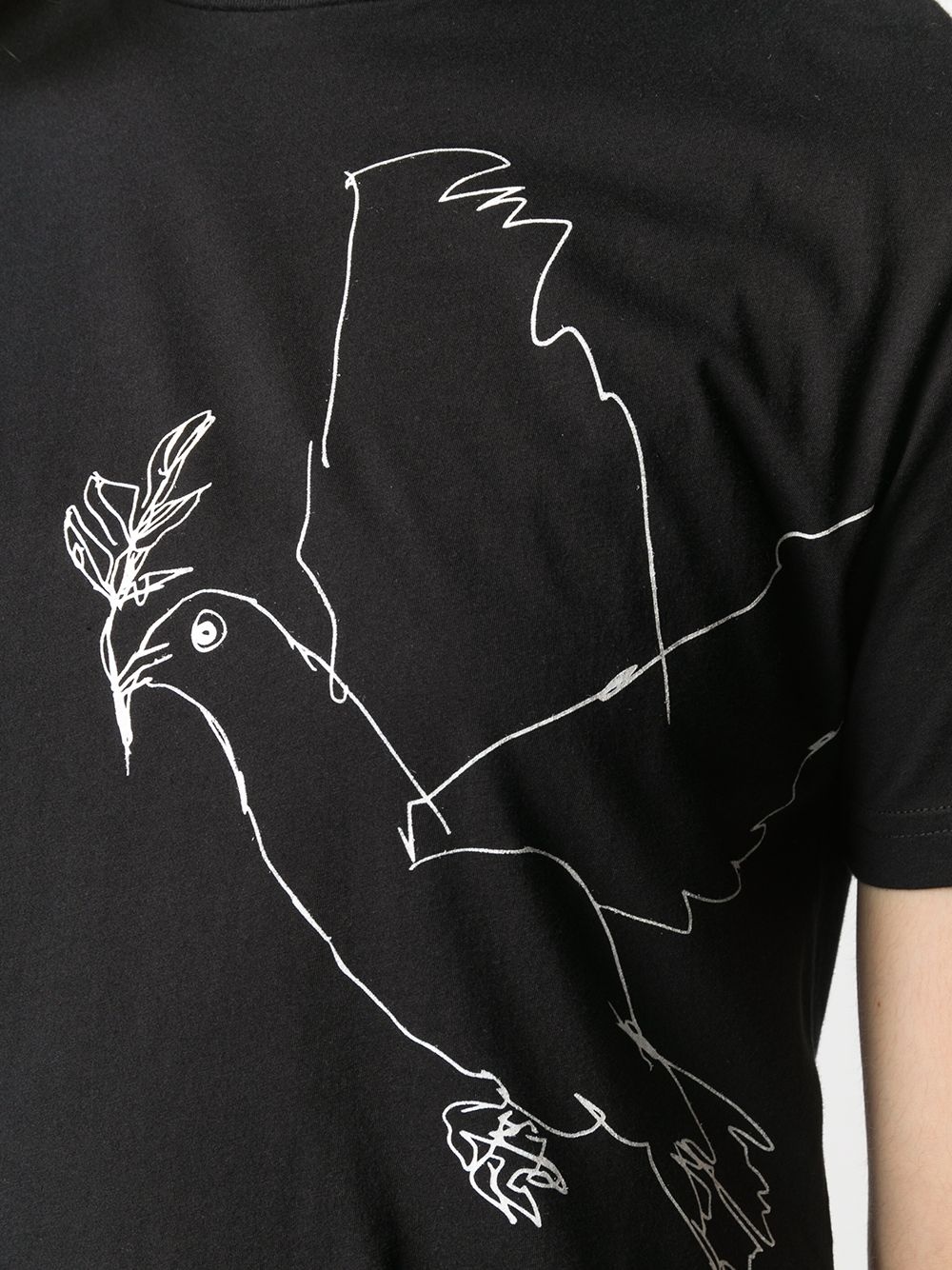 Dove print T-shirt - 5