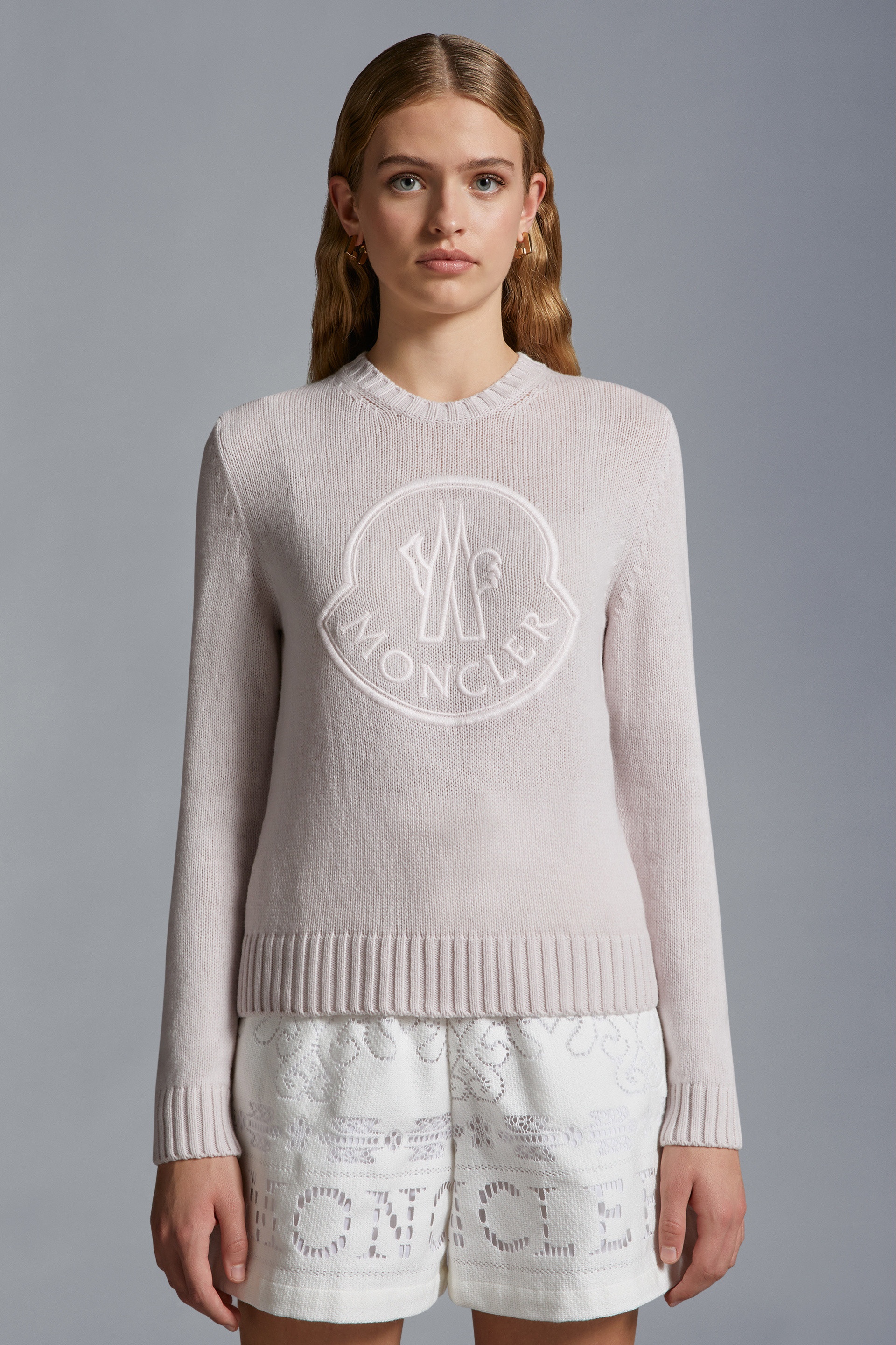 Embroidered Logo Cashmere & Wool Sweater - 3