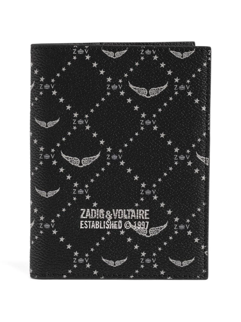 monogram-print passport holder - 1