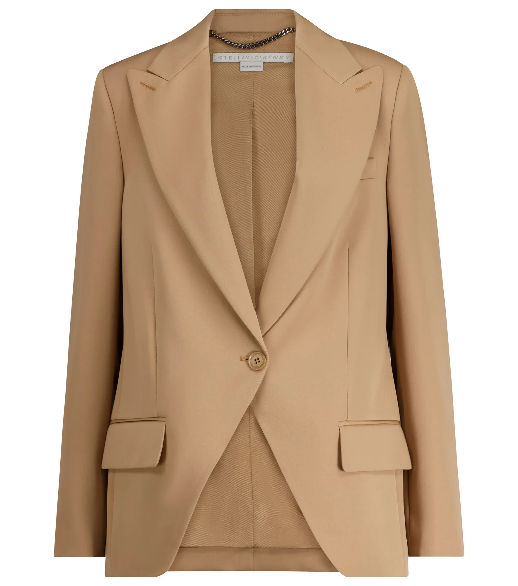 Single-breasted wool blazer - 1