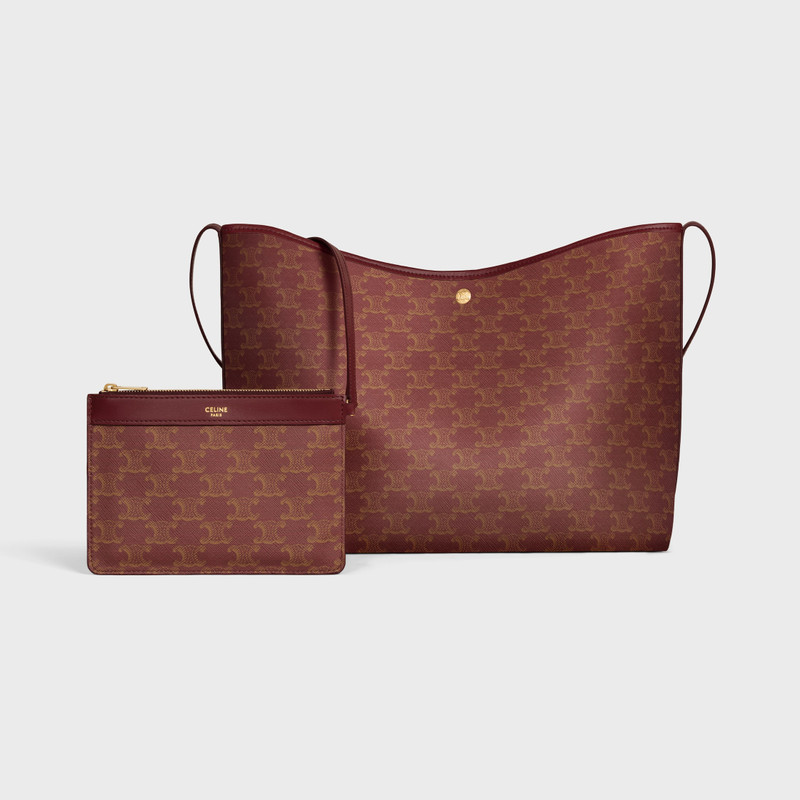SOFT SHOPPER BAG IN TRIOMPHE CANVAS AND CALFSKIN 4