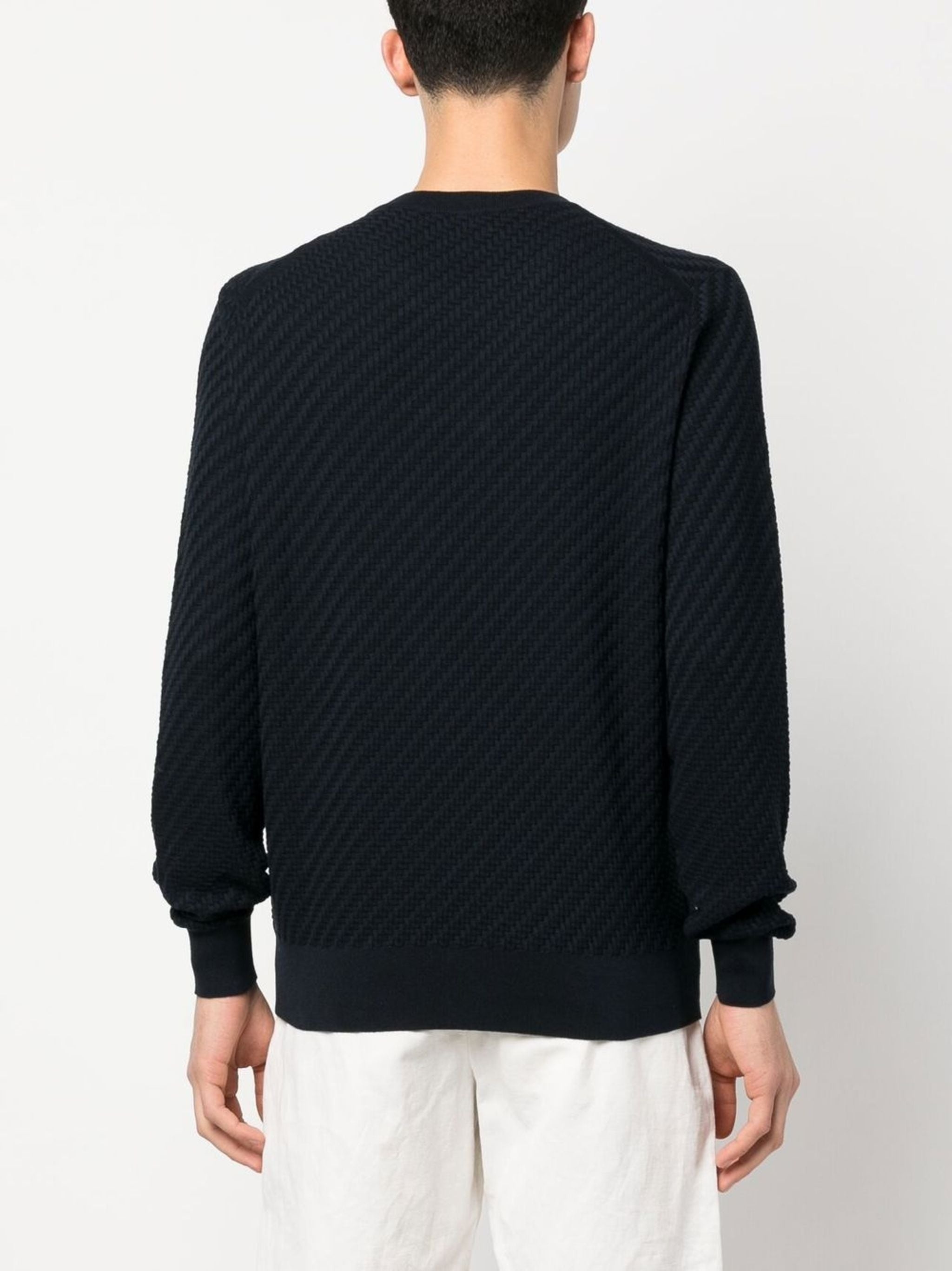 CREW-NECK COTTON-SILK JUMPER - 4