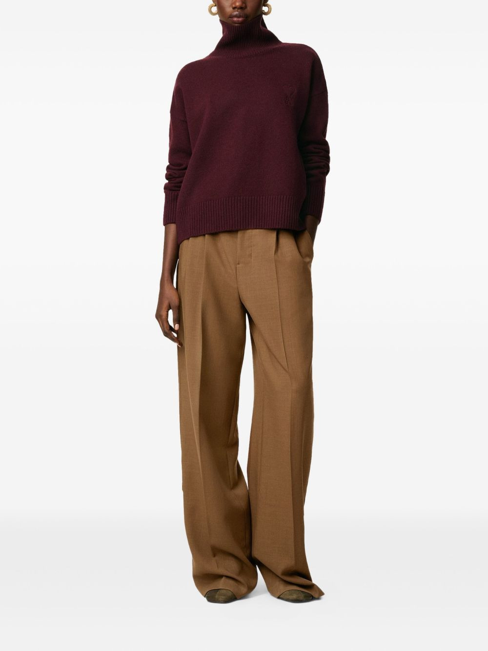 Ami de Coeur funnel neck sweater - 3