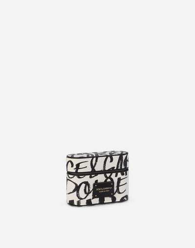 Dolce & Gabbana Dauphine calfskin airpods pro case with logo print outlook