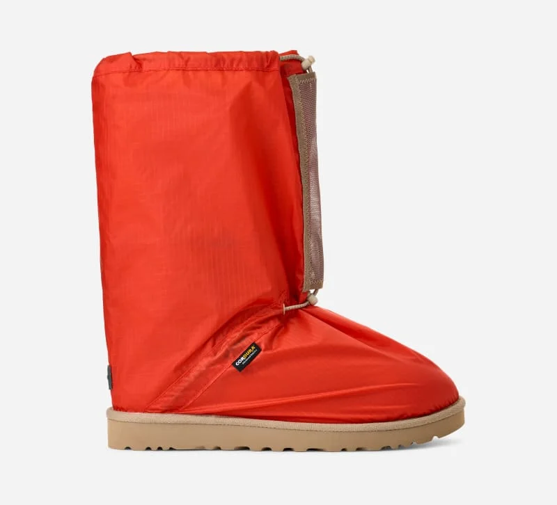® Men's ® Reese Cooper Classic Mini Fabric/Sheepskin Classic Boots in Mandarin Red - 1