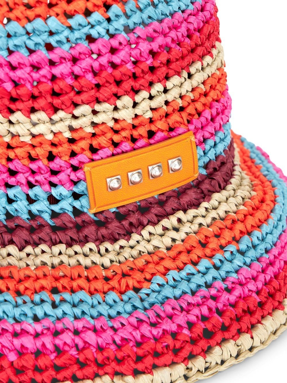 crochet striped bucket hat - 2