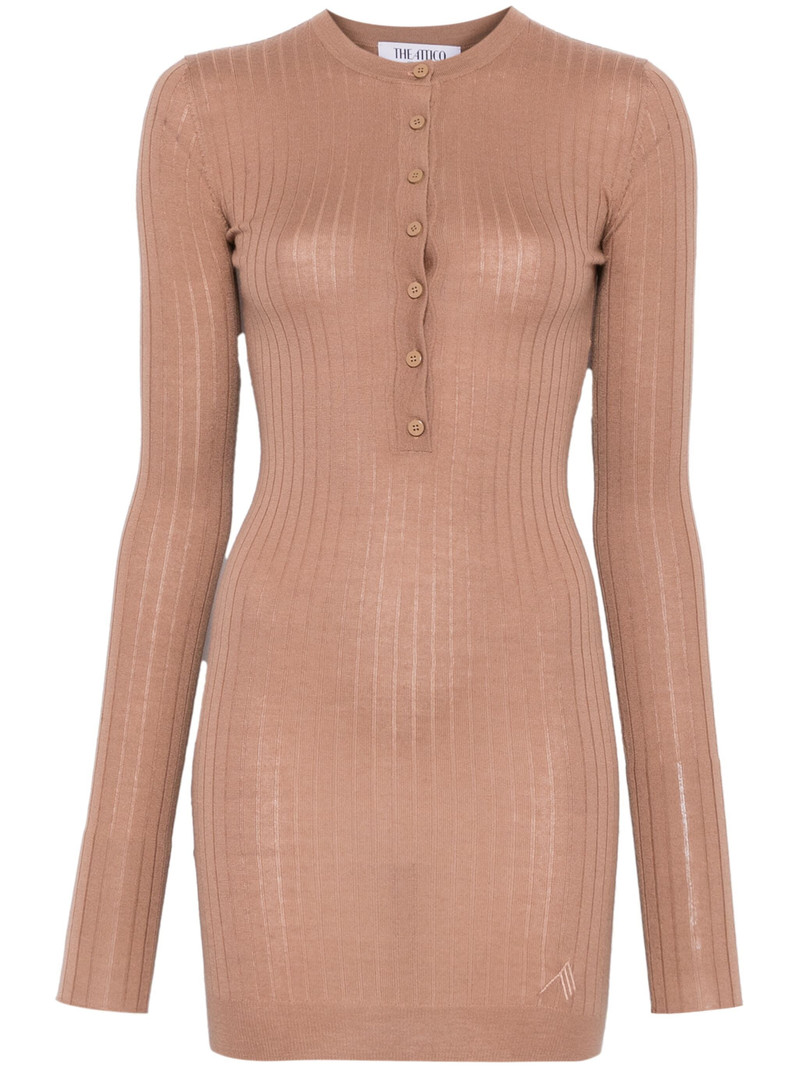 Chunky-ribbed Mini Dress - 1