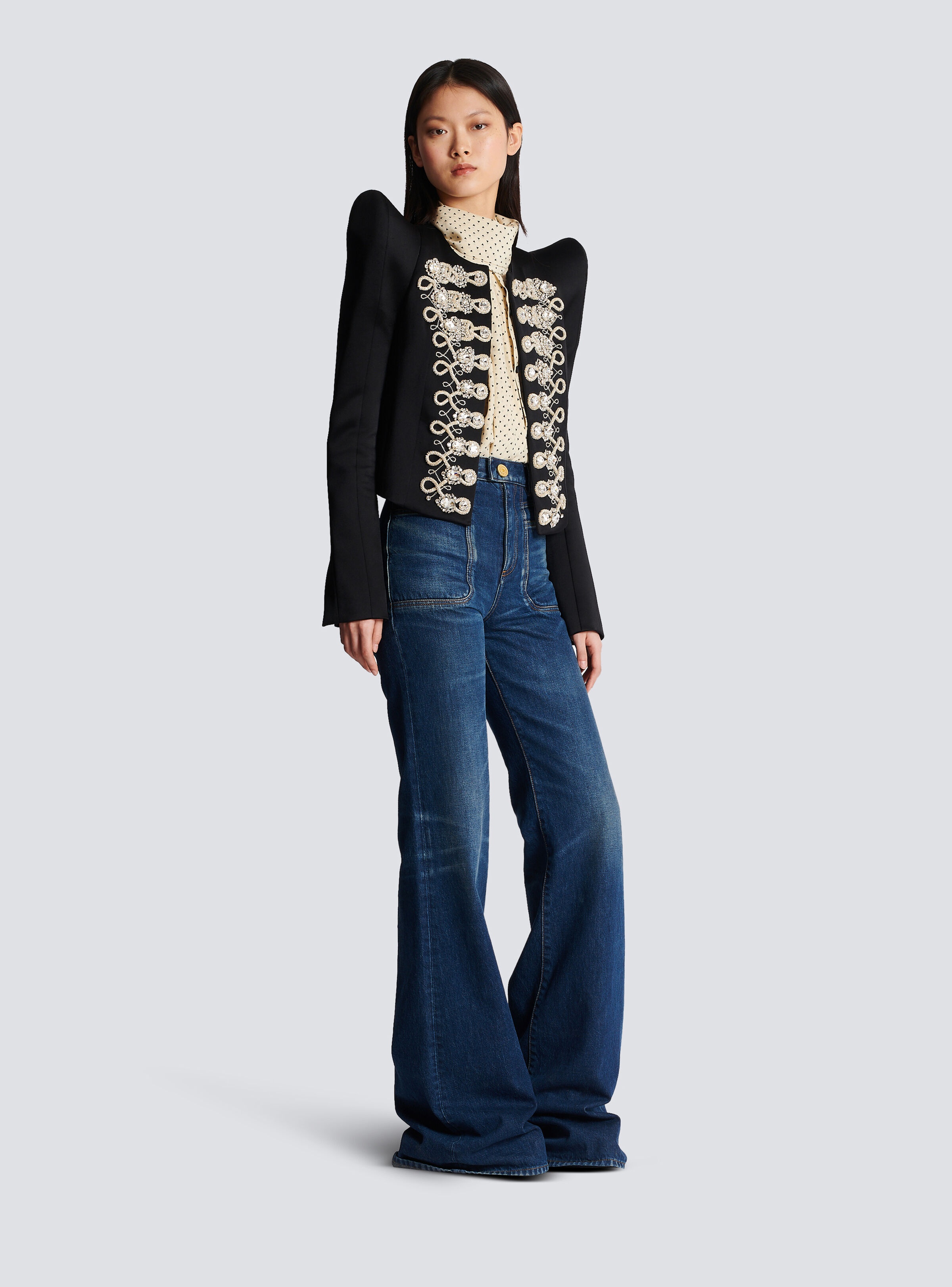 Brandenburg structured jacket with embroidery - 3