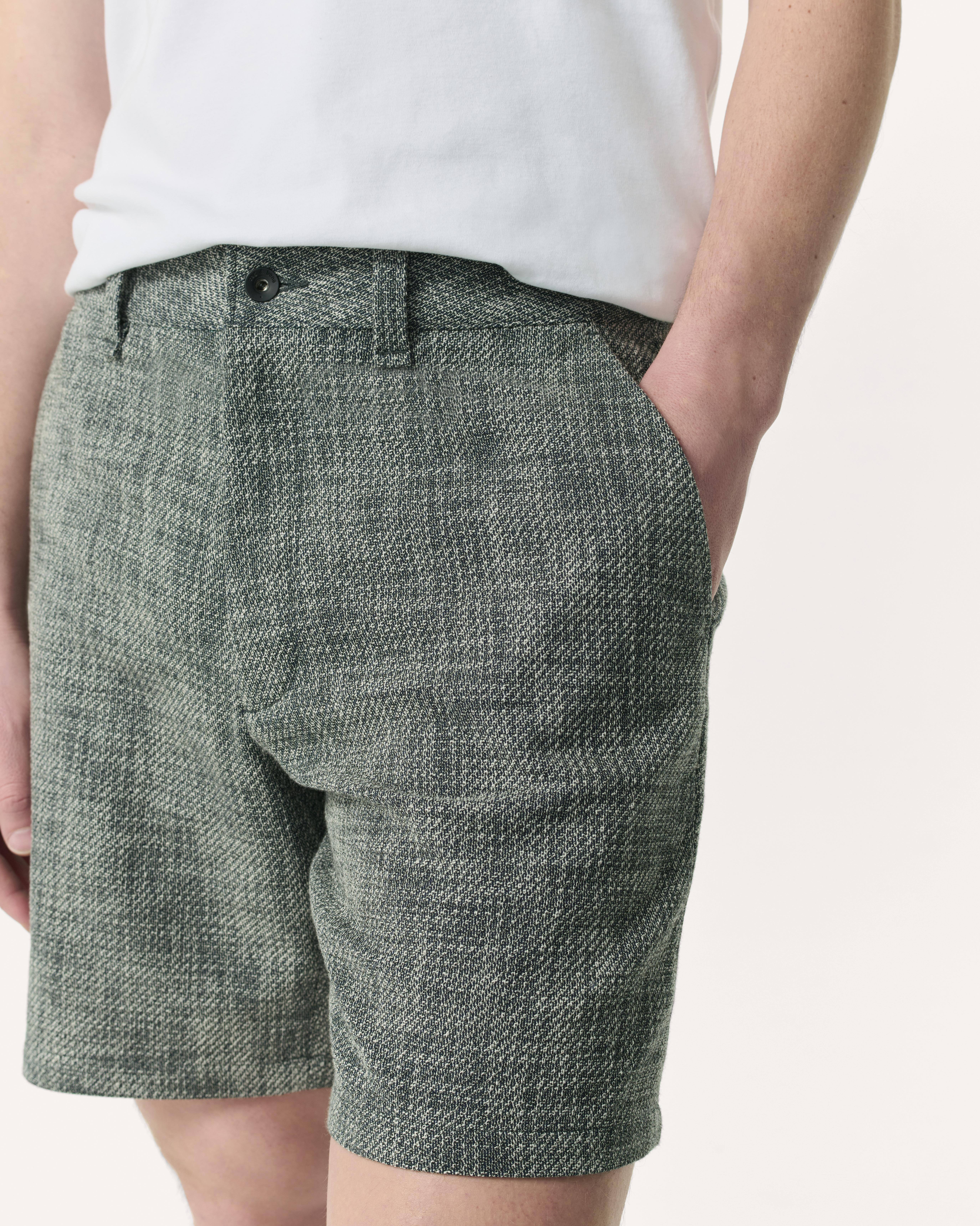 Haydon Straight Fit Italian Tweed Shorts - 4