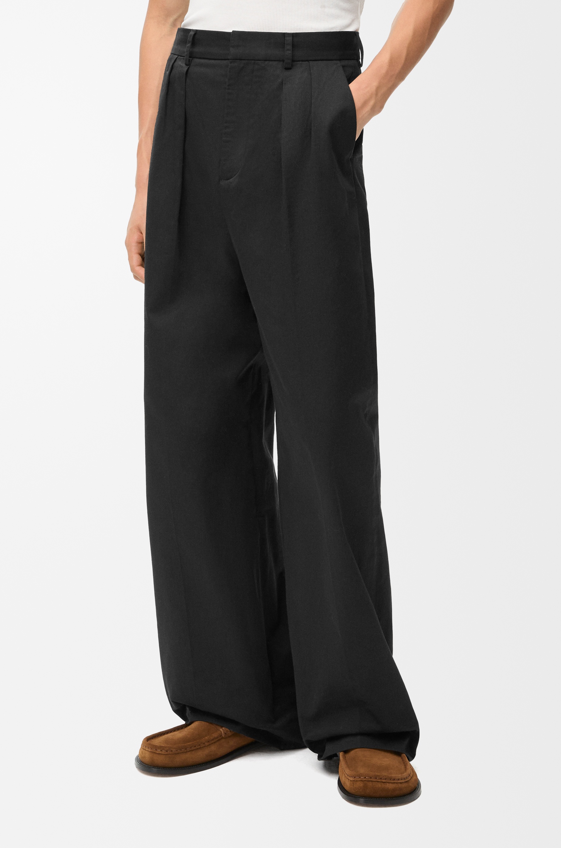 Pleated trousers in cotton - 3