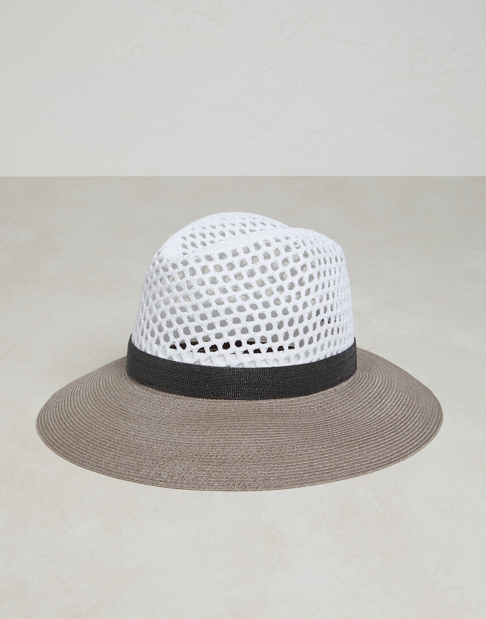 Net fedora with precious band - 1