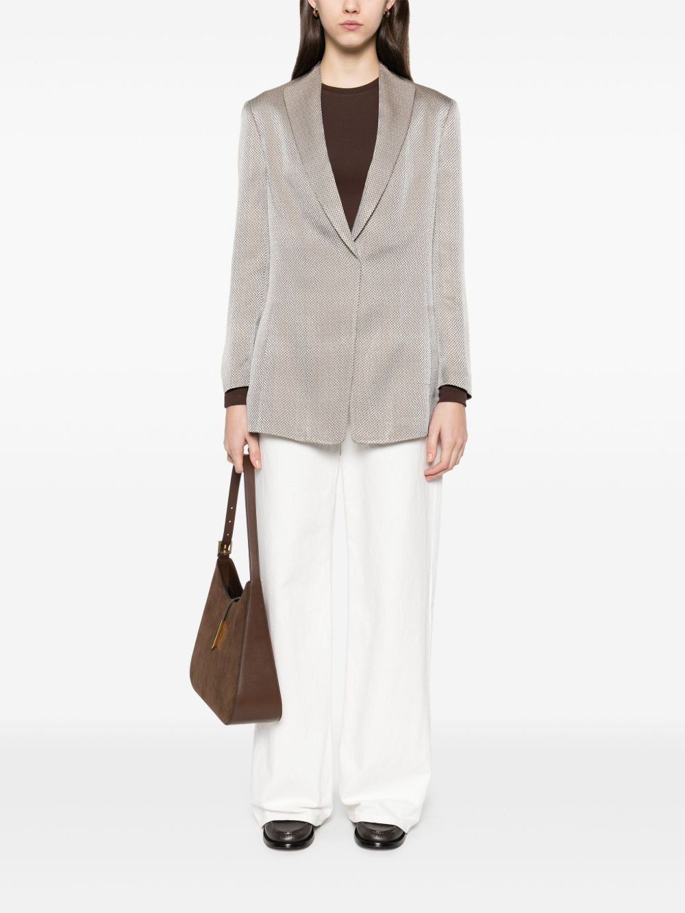 jacquard blazer - 2