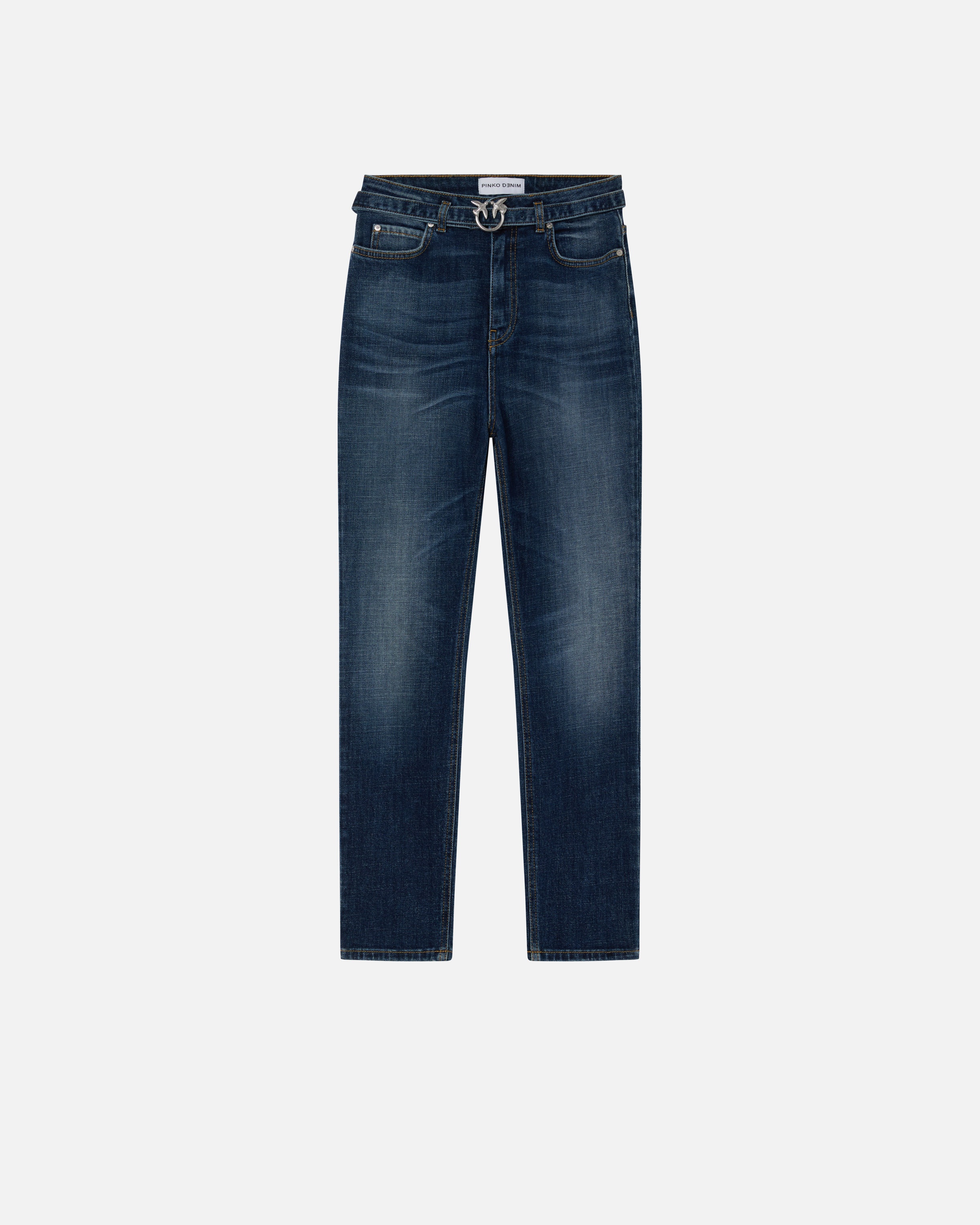 SKINNY DARK BLUE DENIM JEANS - 1
