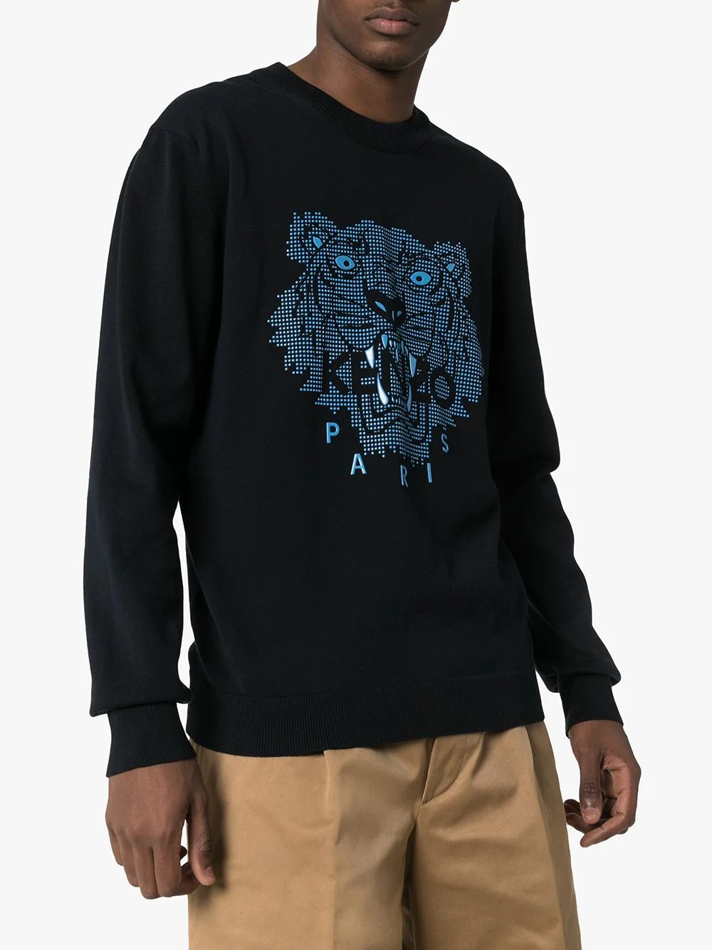 Tiger motif print sweatshirt - 3