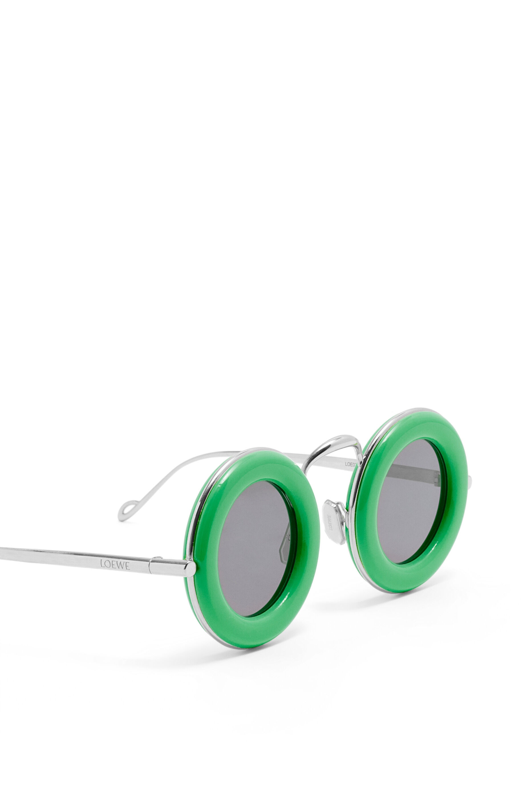 Round sunglasses in acetate and metal - 5
