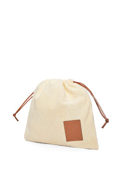 Loewe Drawstring pouch in cotton towelling outlook
