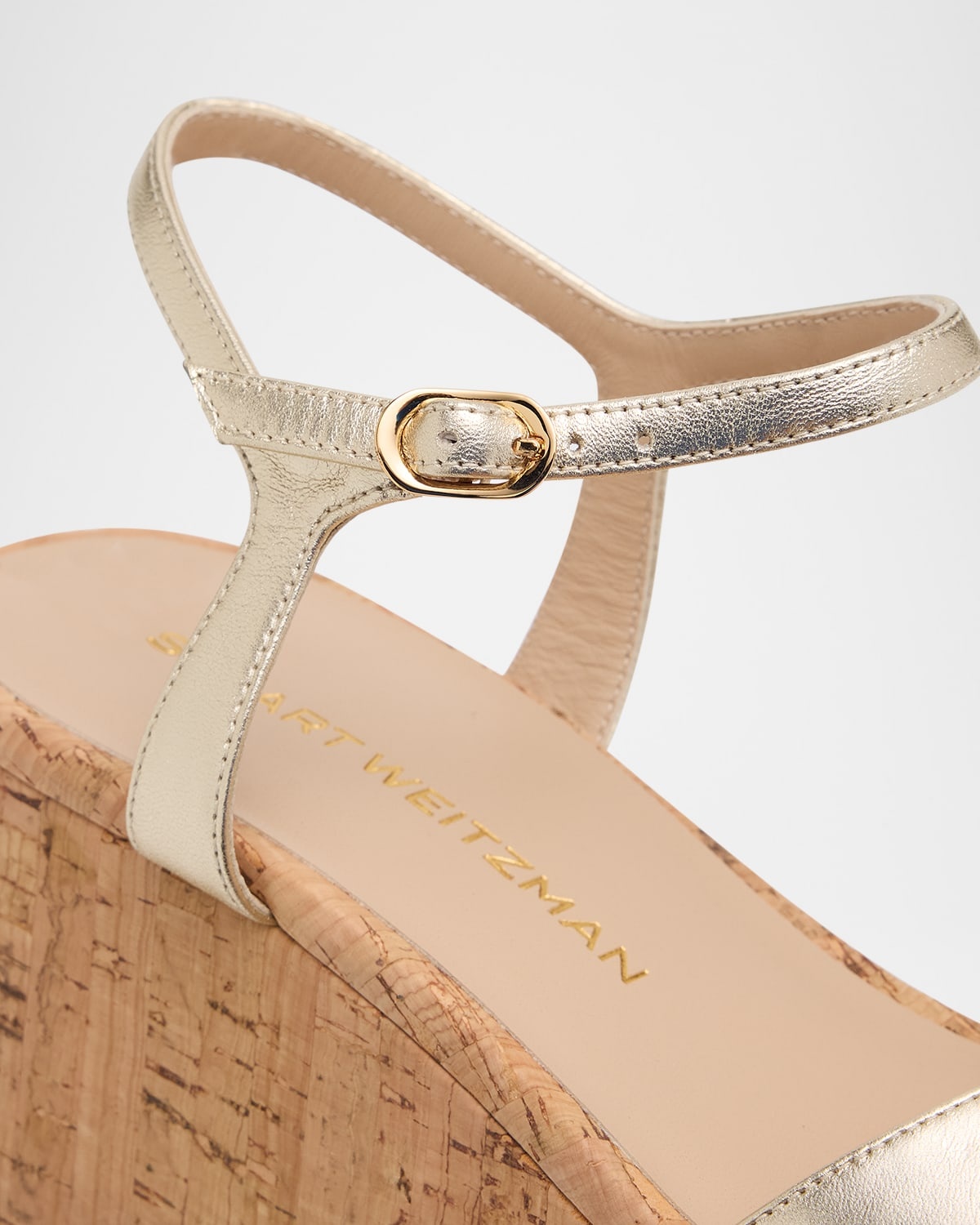 Dayna Metallic Crisscross Wedge Sandals - 6