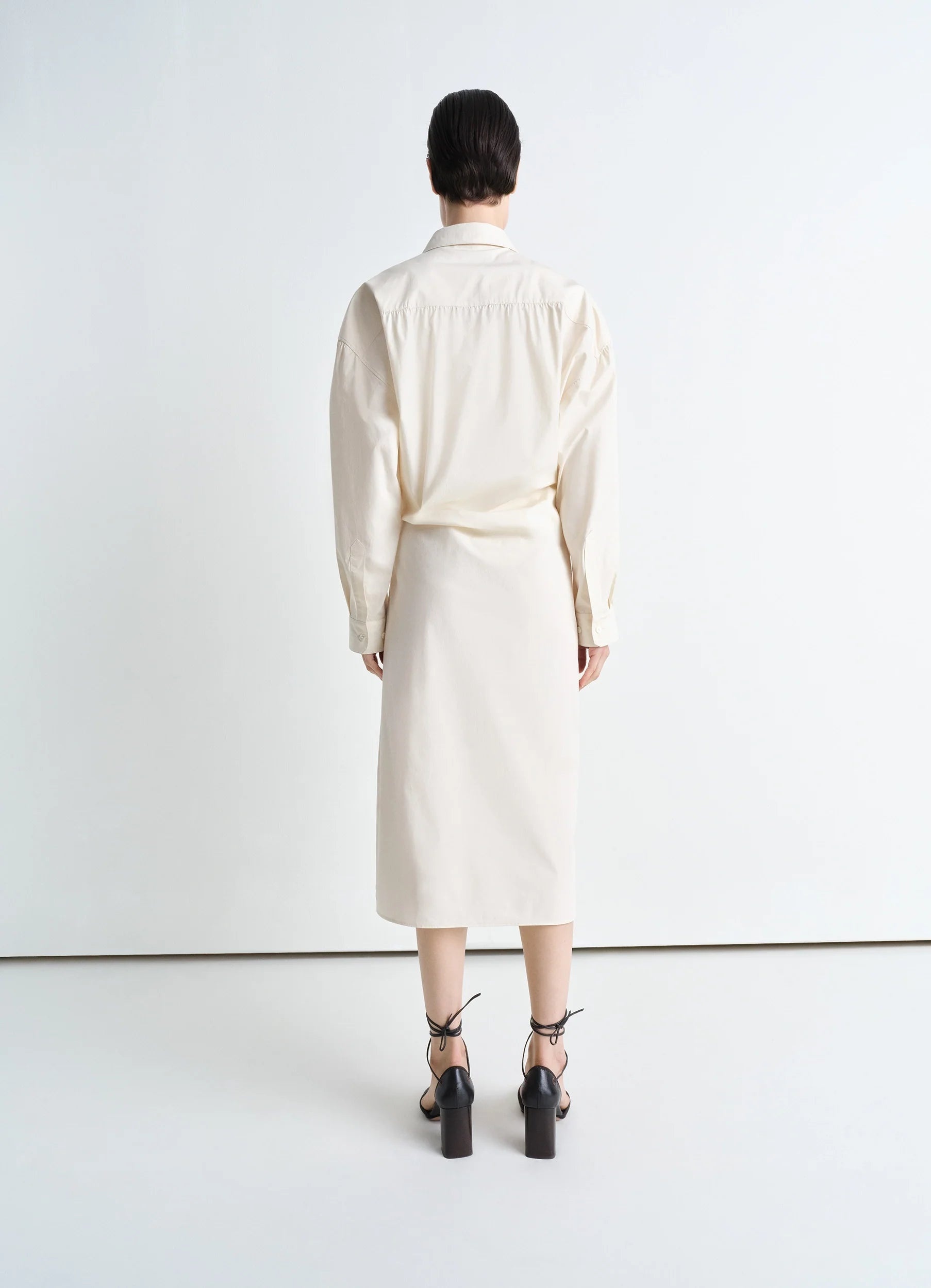 Lemaire STRAIGHT COLLAR TWISTED DRESS | REVERSIBLE