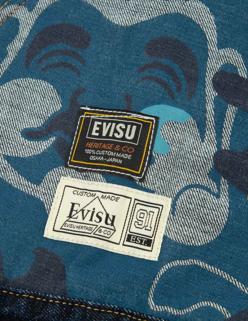 Allover Camouflage-Pattern Reversible Denim Jacket 14