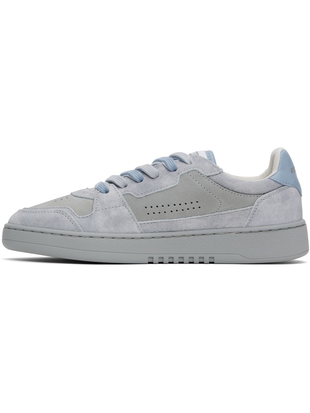 Gray & Blue Dice Lo Sneakers - 3