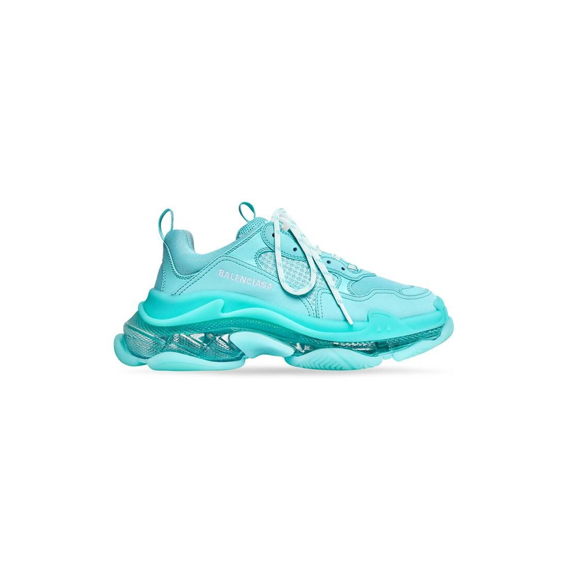 Women's Triple S Clear Sole Sneaker in Turquoise - 1
