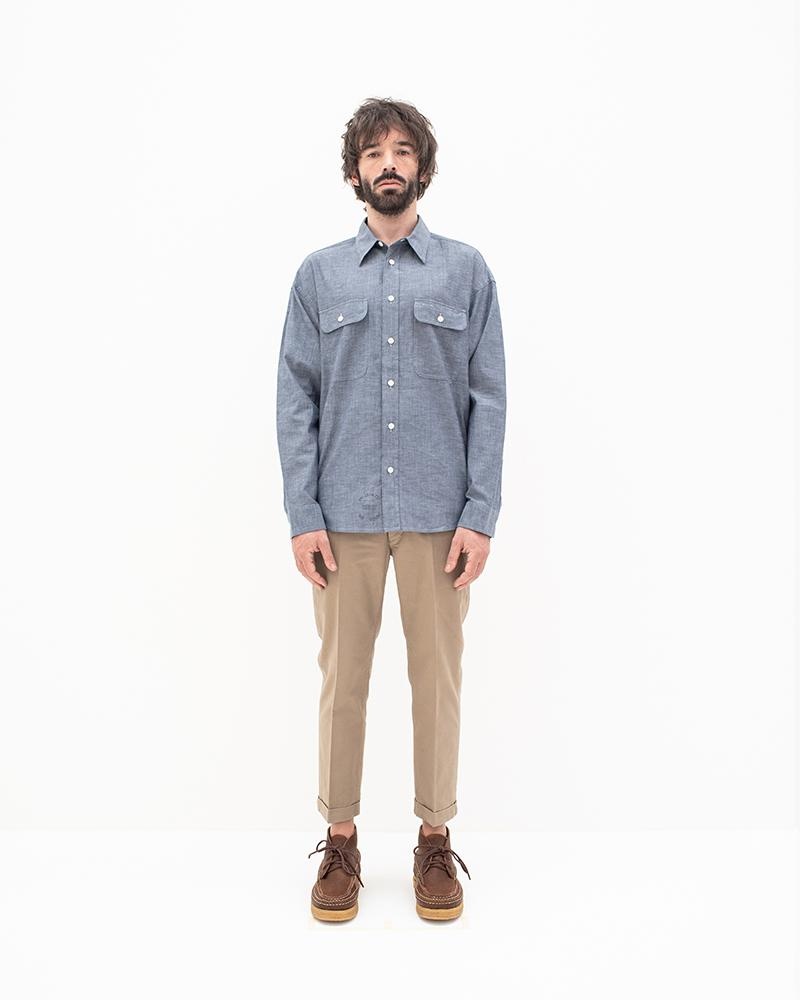 LUMBER L/S (C/SI CHAMBRAY) INIDIGO - 5