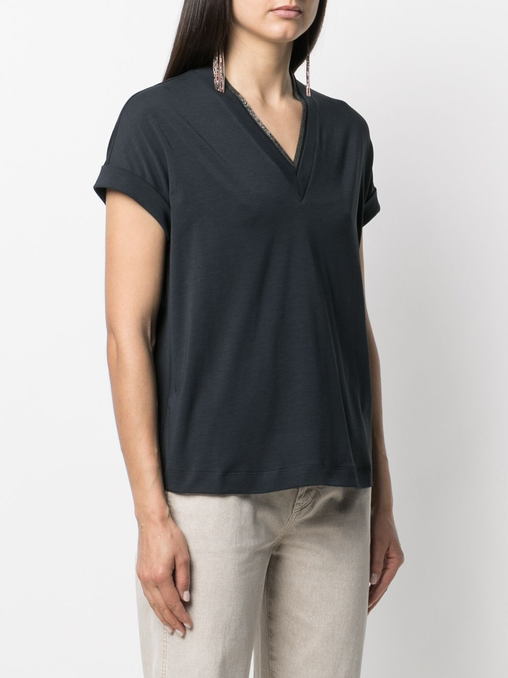 Brunello Cucinelli Women V-Neck Sweater - 3