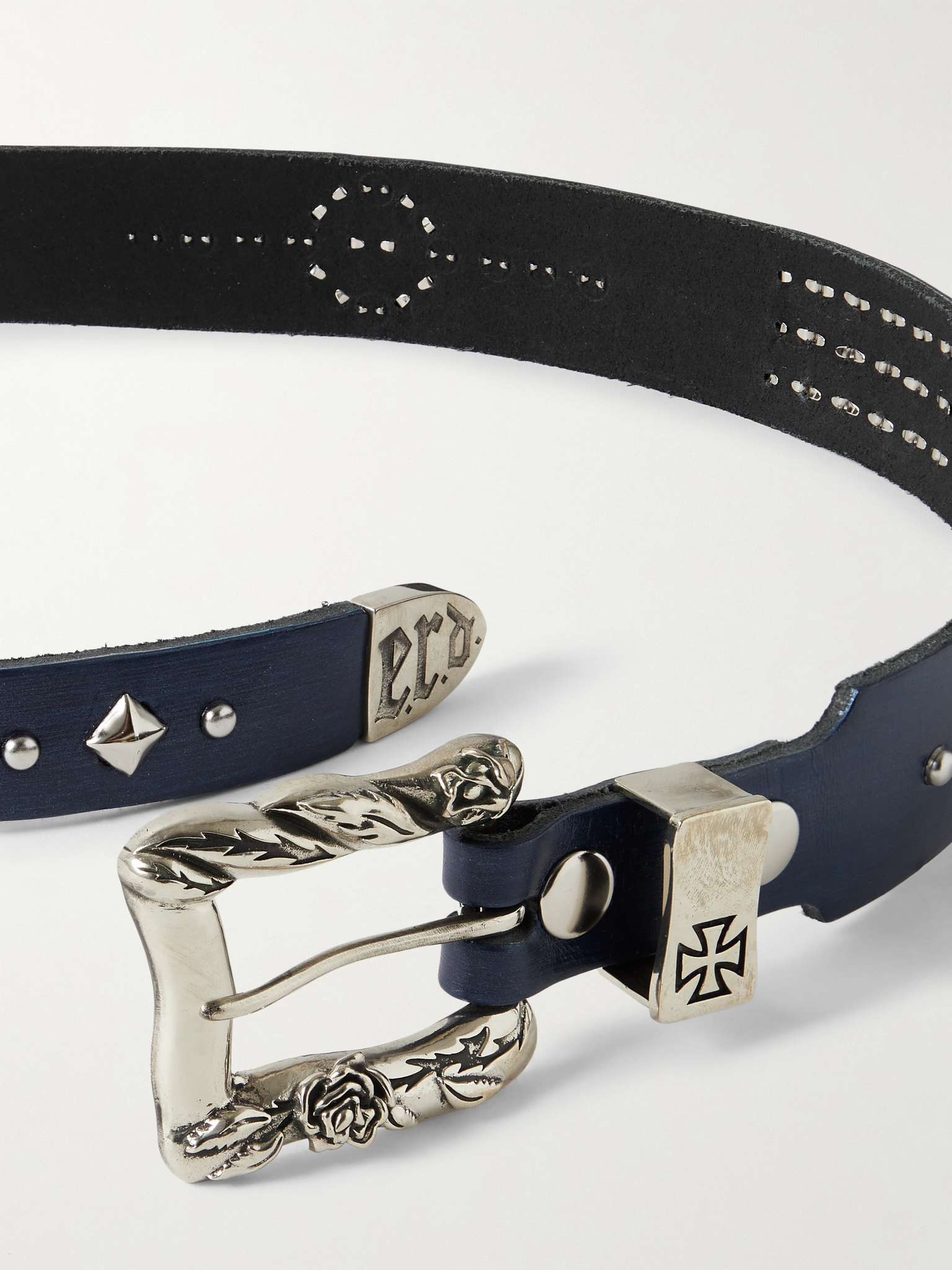 Texas Serenade 3cm Studded Leather Belt - 2