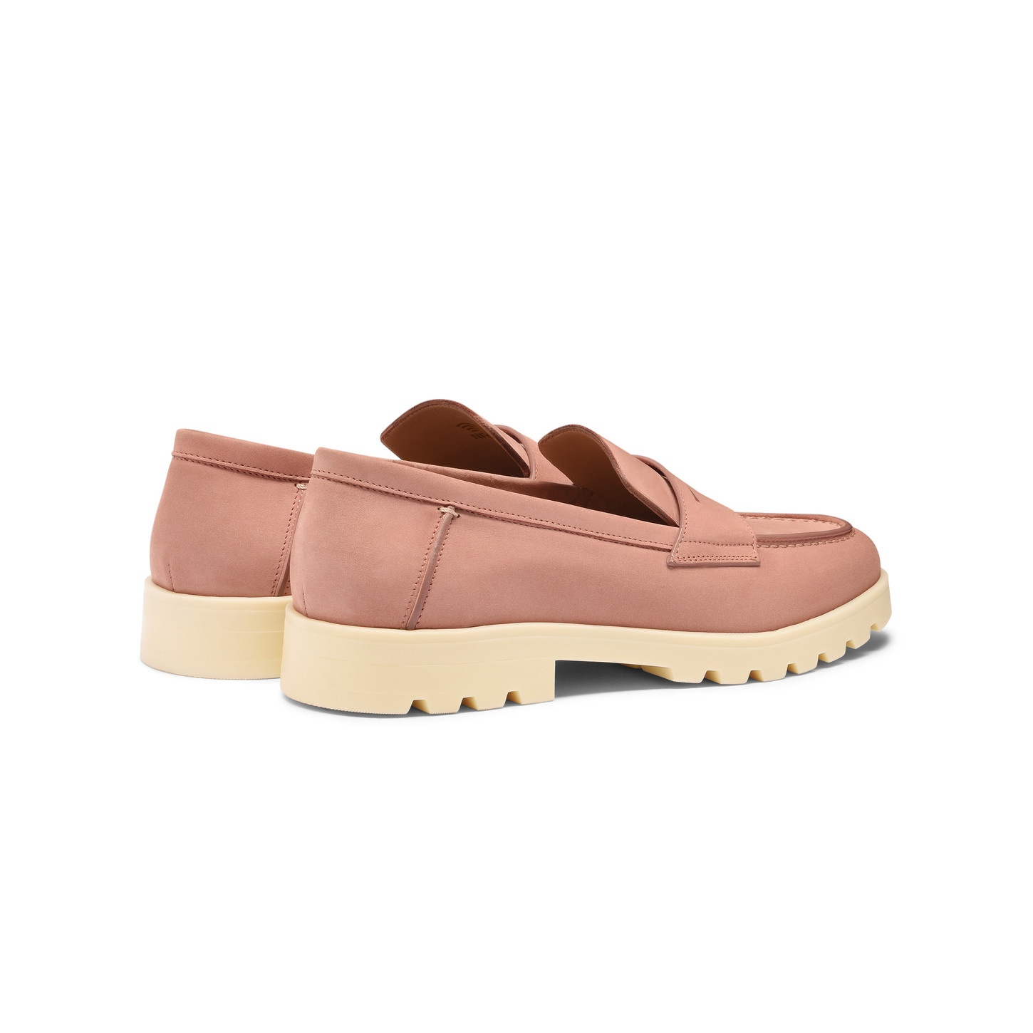 Women's pink nubuck penny loafer - 3