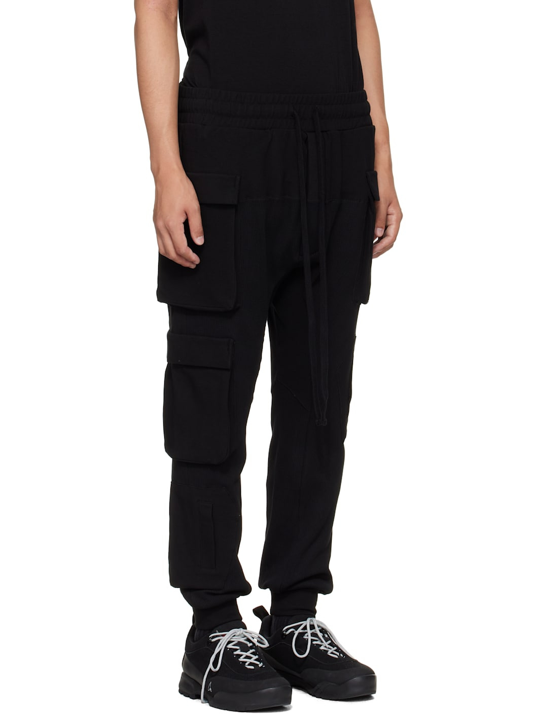 Black M ST 502 Cargo Pants - 2