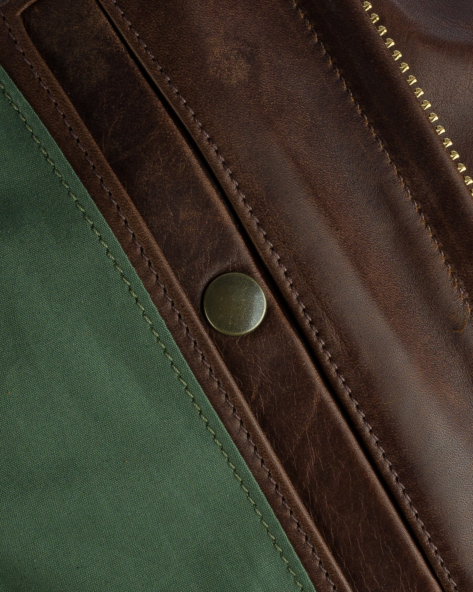 IHSB-SAV-BRN Iron Heart x Simmons Bilt Horsehide Savannah Jacket - Brown - 13