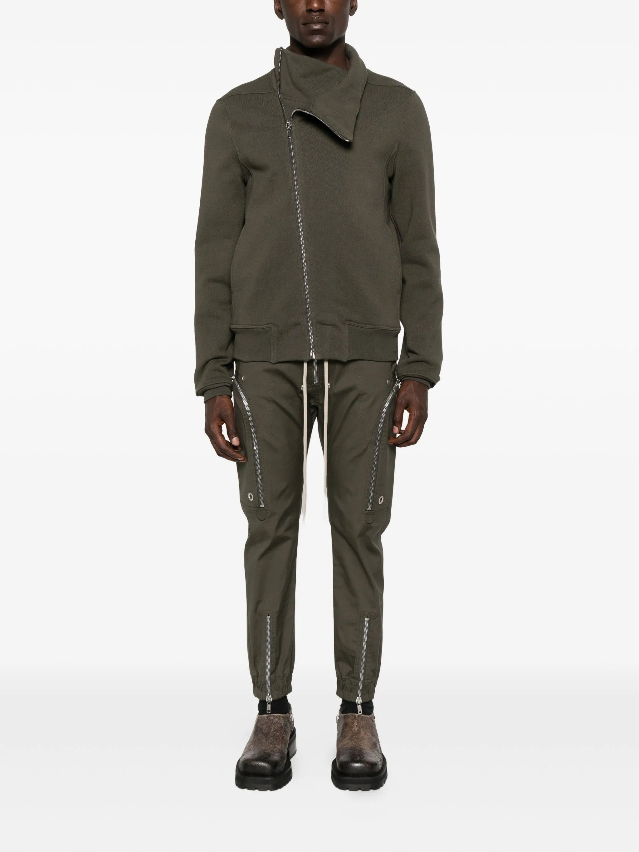 Rick Owens High-neck Zip-front Jacket - 3