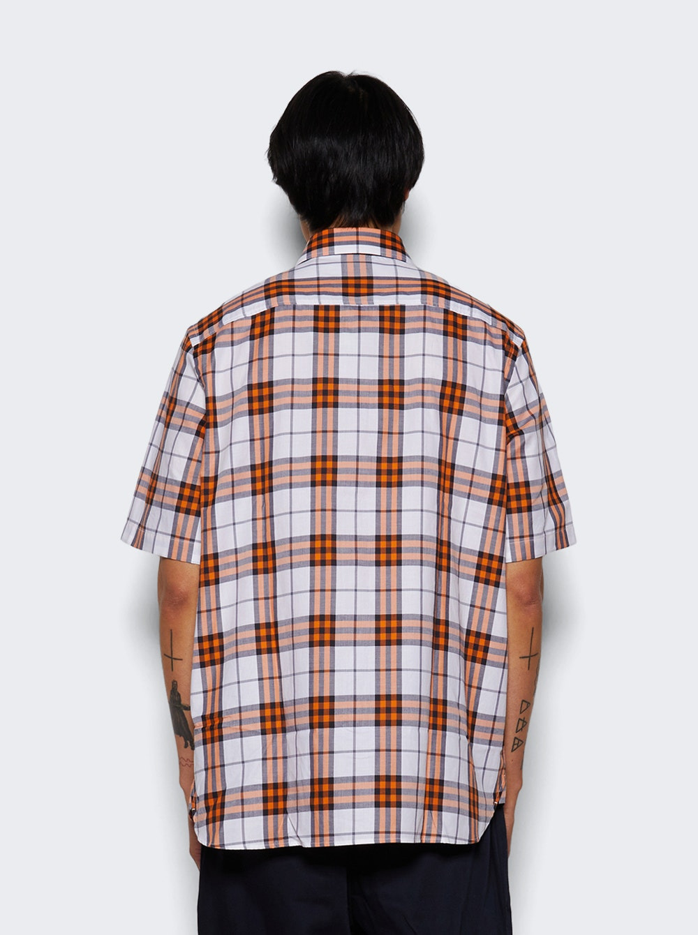 Taxham Short Sleeve Shirt Optic White Check - 5
