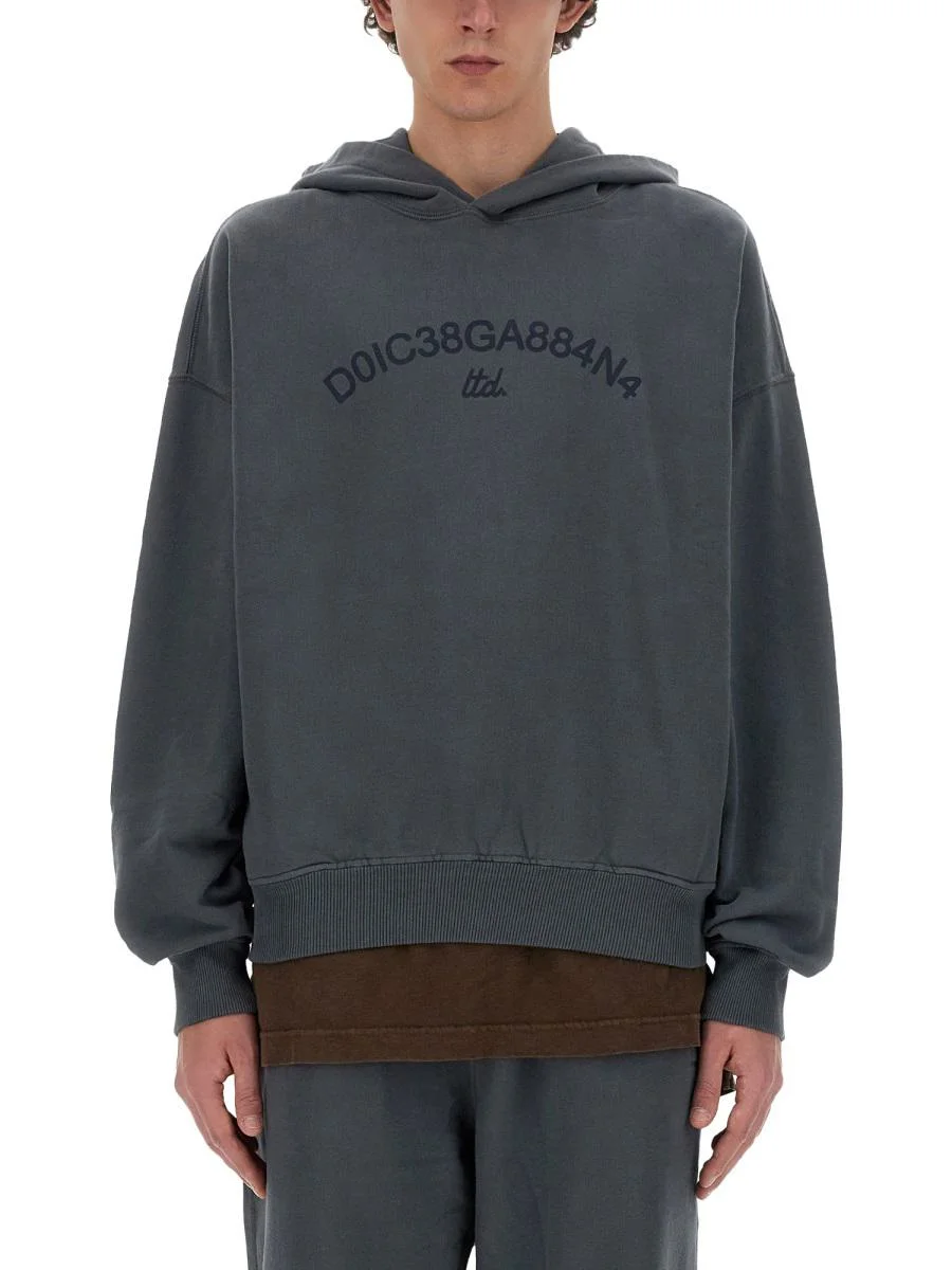 DOLCE & GABBANA SWEATSHIRT WITH LOGO - 1