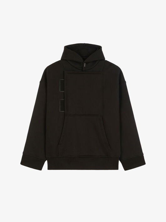 OVERSIZED HOODIE WITH GRAPHIC VELCROS - 4