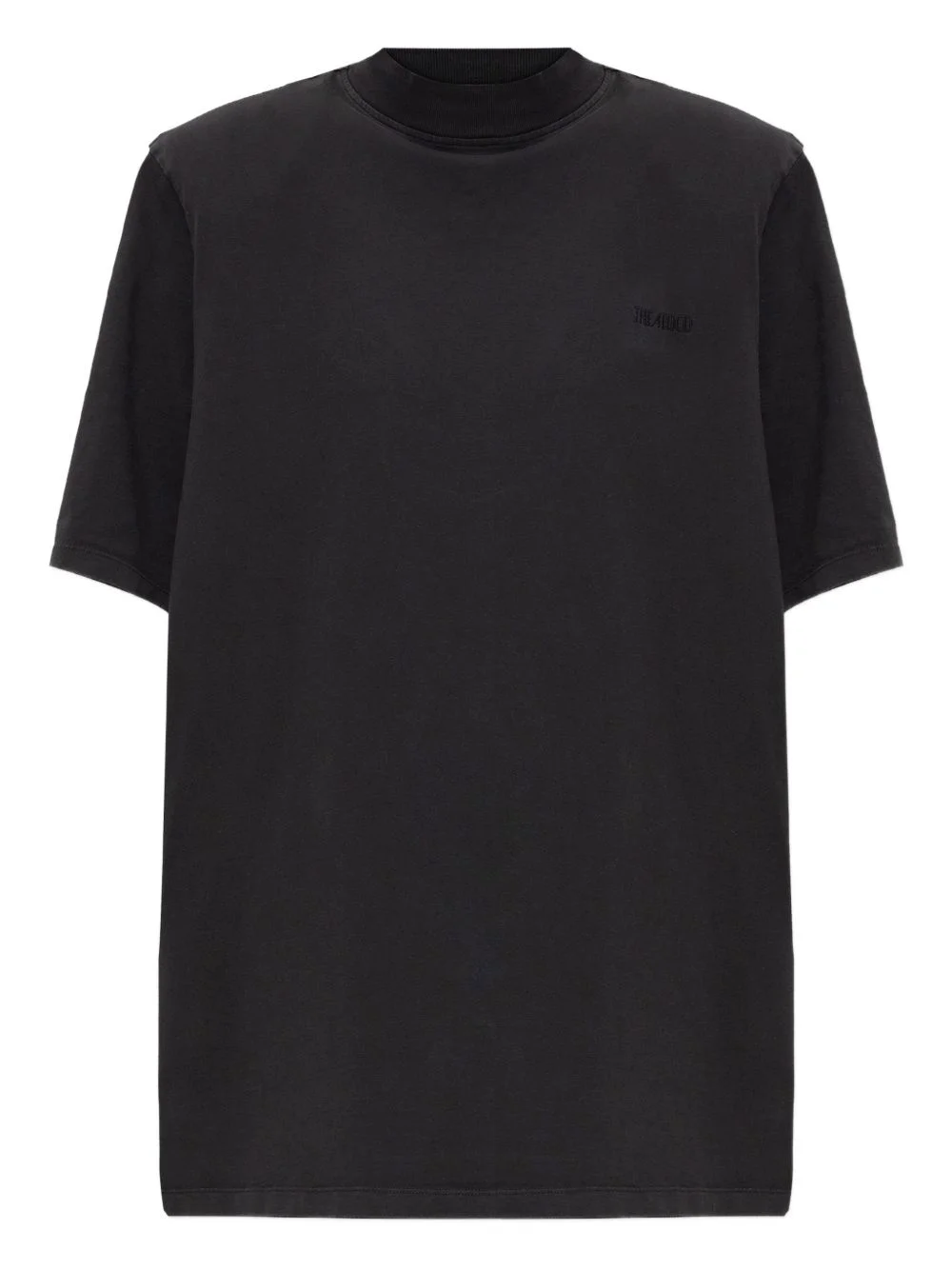 roll-neck logo-detail T-shirt - 1