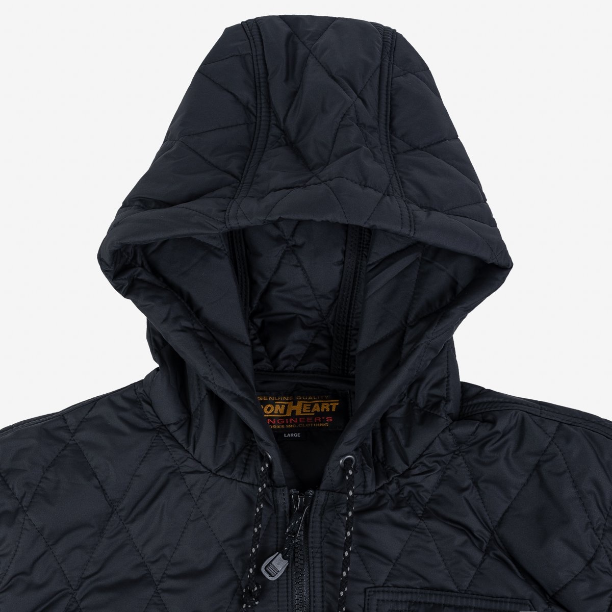 IHJ-100-BLK Quilted Light Parka - Black - 9