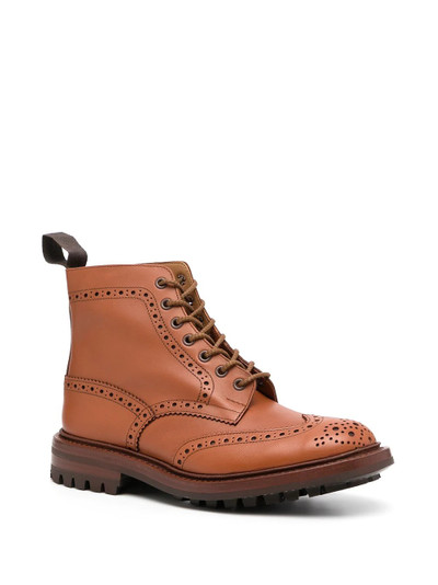 Tricker's antique brogue leather boots outlook