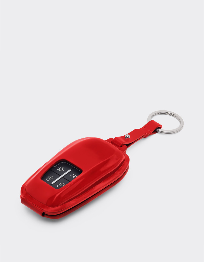 Ferrari Ferrari keyring in glossy leather outlook