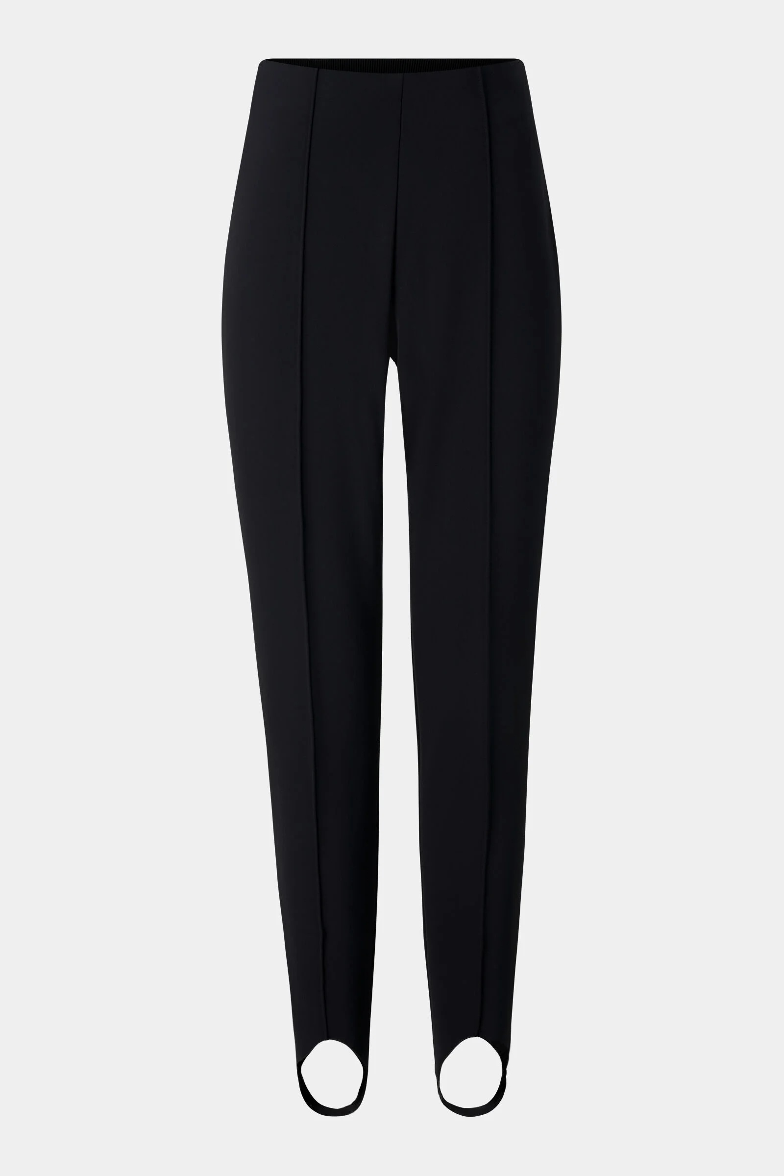 Elaine Softshell Stirrup Pants with Gussets in Black - 1