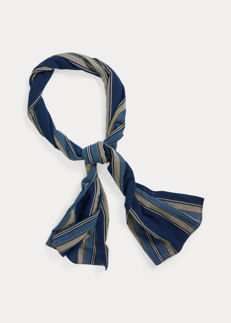 RRL by Ralph Lauren Handwoven Striped Cotton Scarf outlook