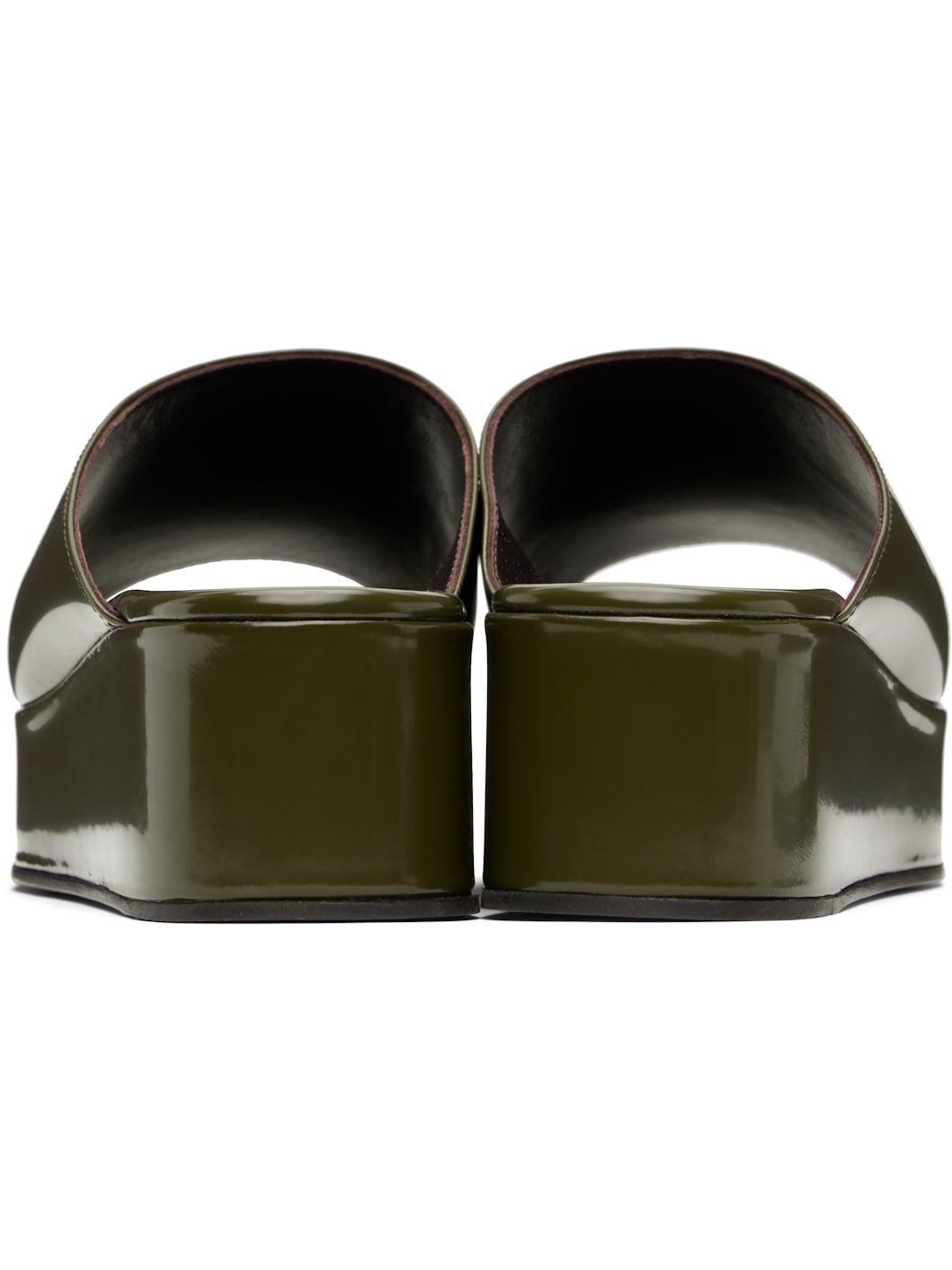 Khaki Emi Flatform Sandals - 2
