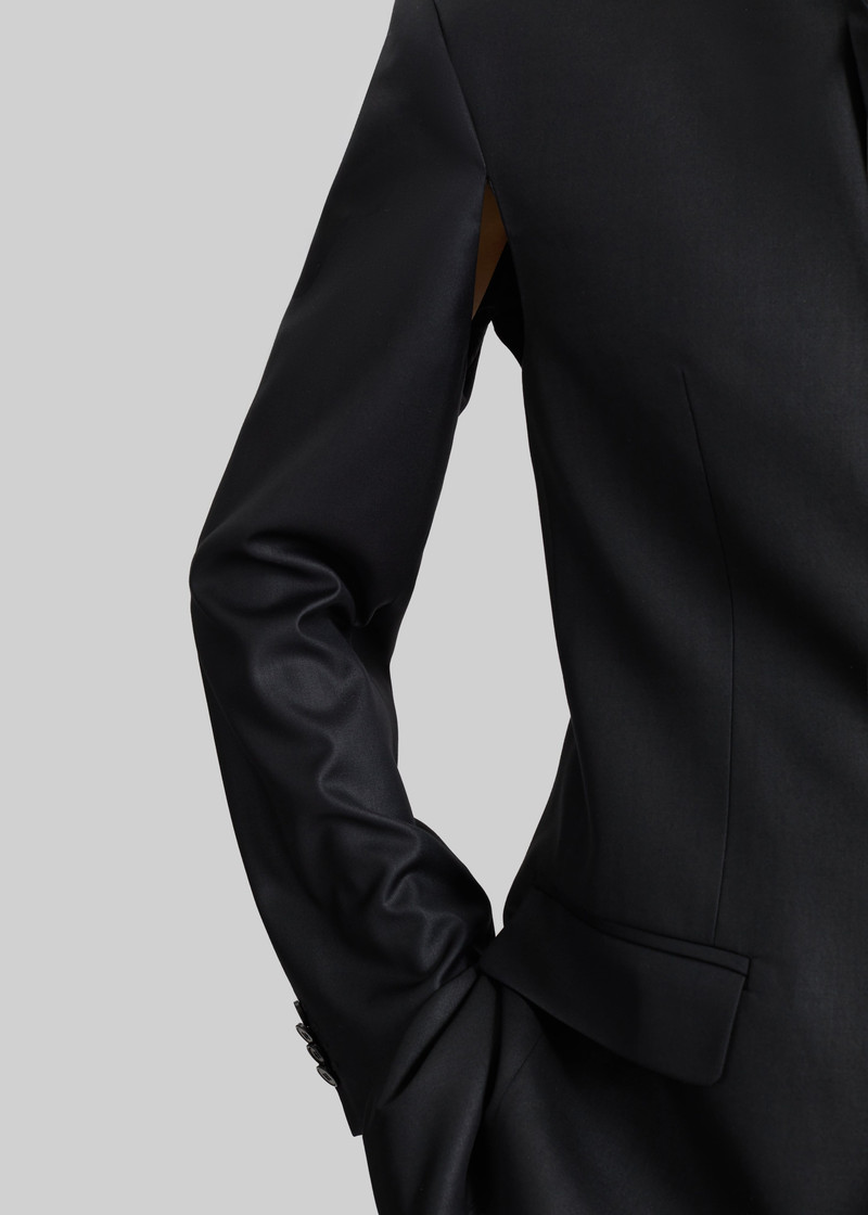 Bettter Folded Blazer With Slits - Black 8