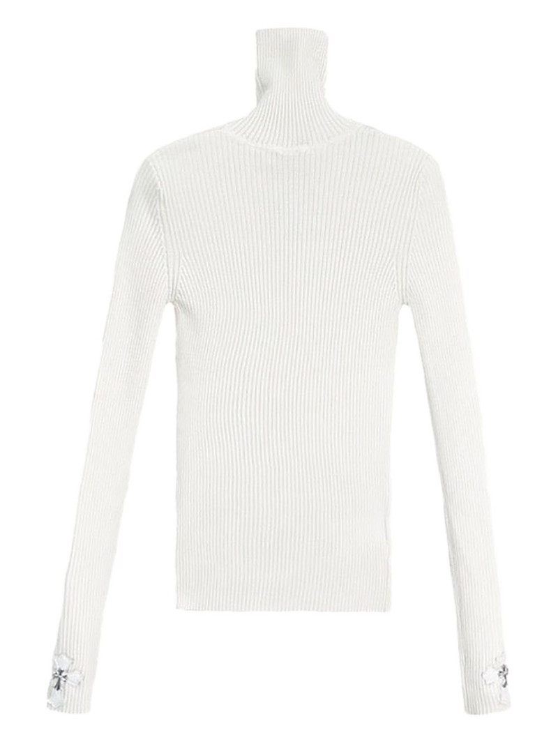 Chrome Hearts cross-patch roll-neck sweater outlook